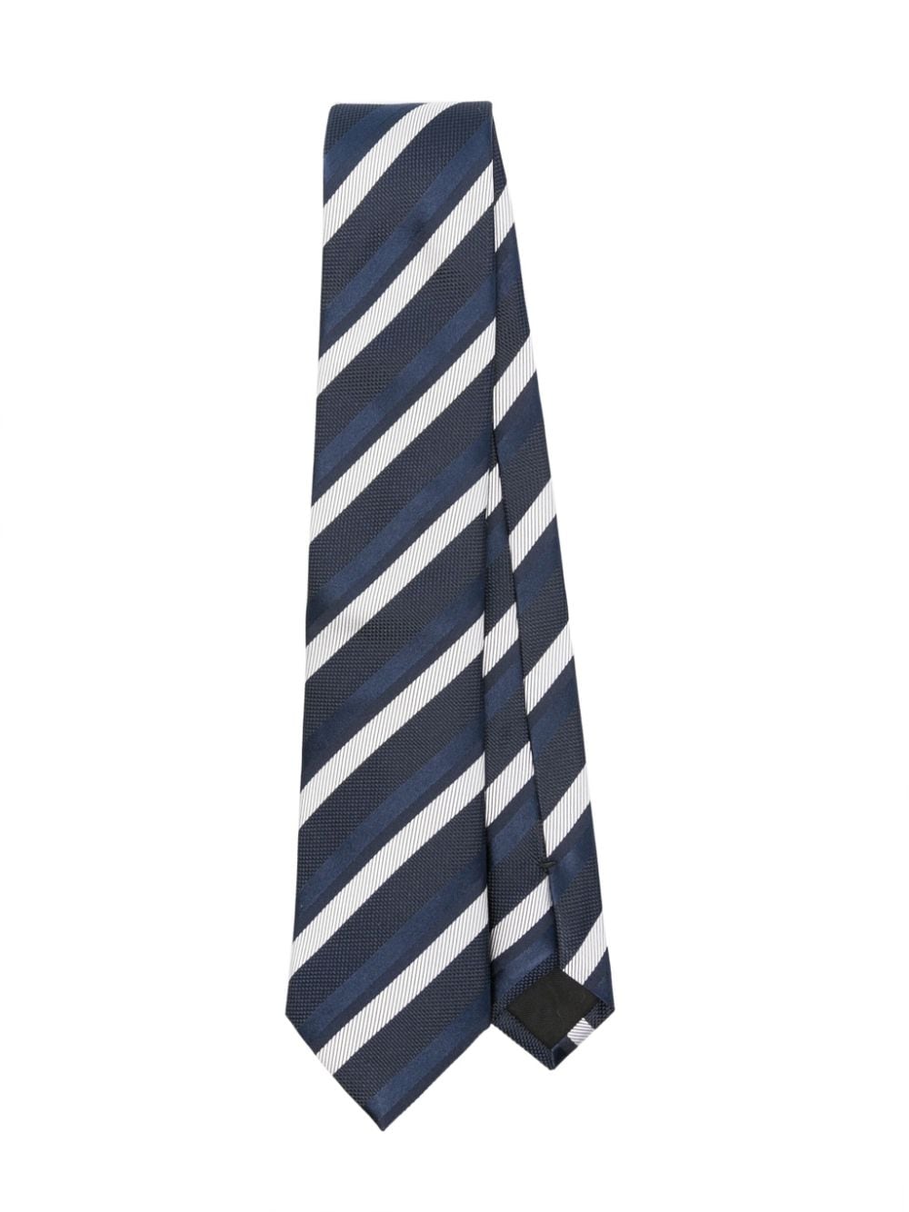 BOSS striped tie - Blue von BOSS