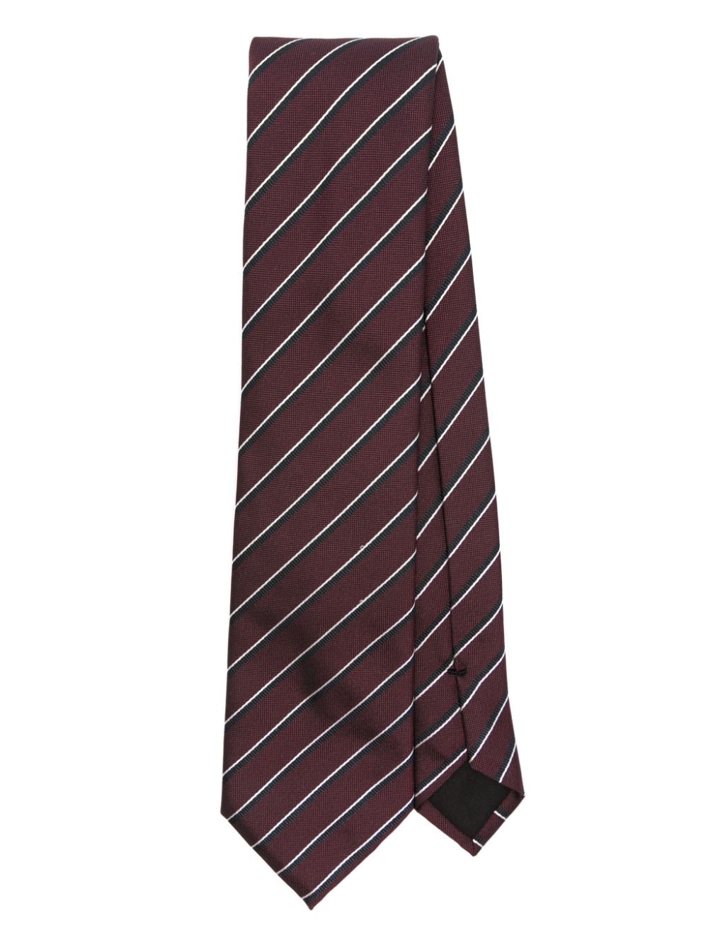 BOSS striped tie - Red von BOSS