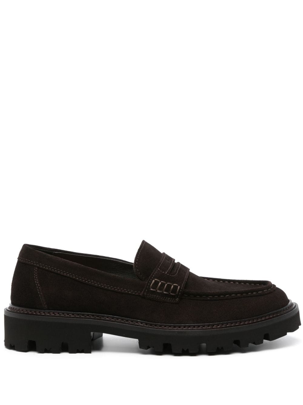 BOSS suede loafers - Brown von BOSS