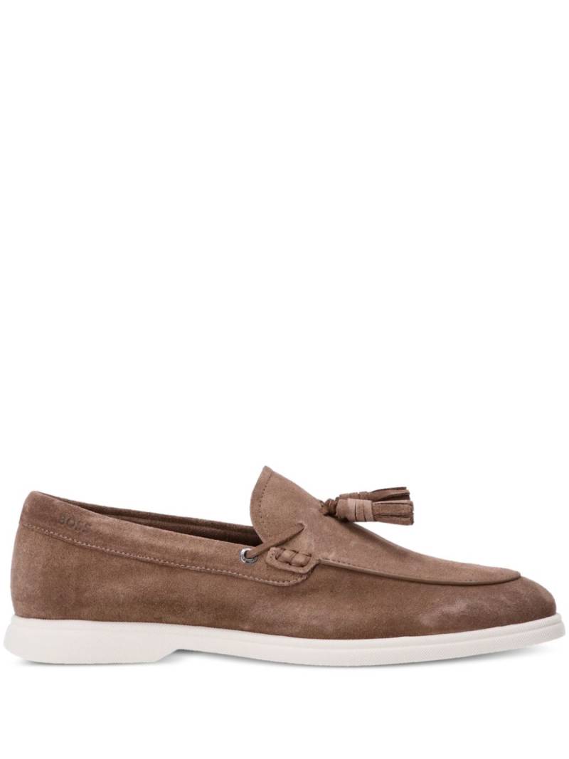 BOSS tassel-detail suede loafers - Brown von BOSS