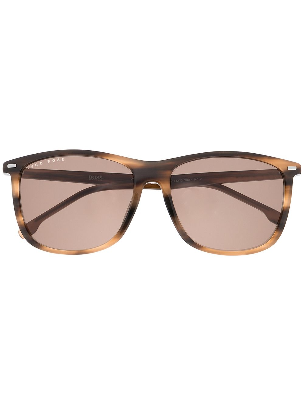 BOSS tortoiseshell-effect square-frame sunglasses - Brown von BOSS