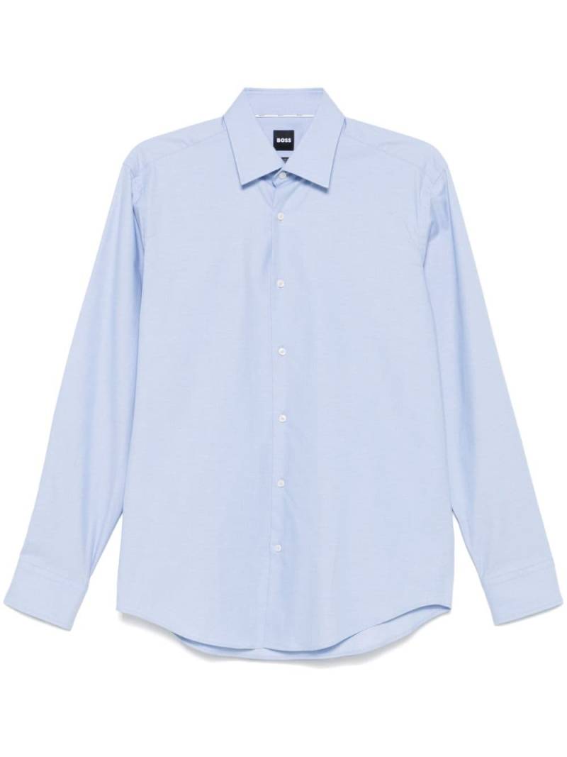 BOSS twill shirt - Blue von BOSS