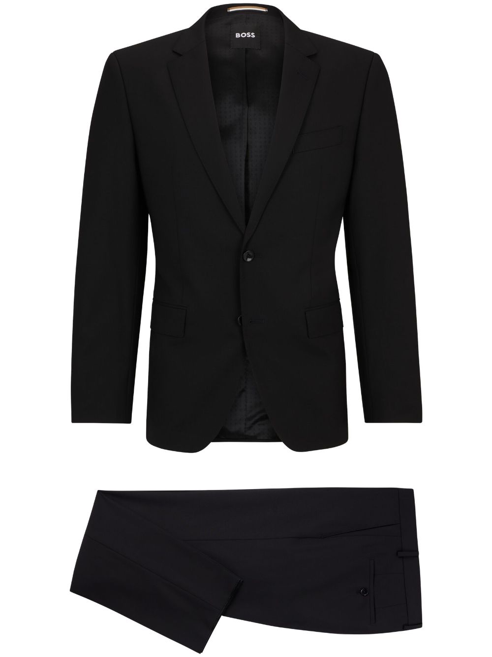 BOSS virgin wool-blend suit - Black von BOSS