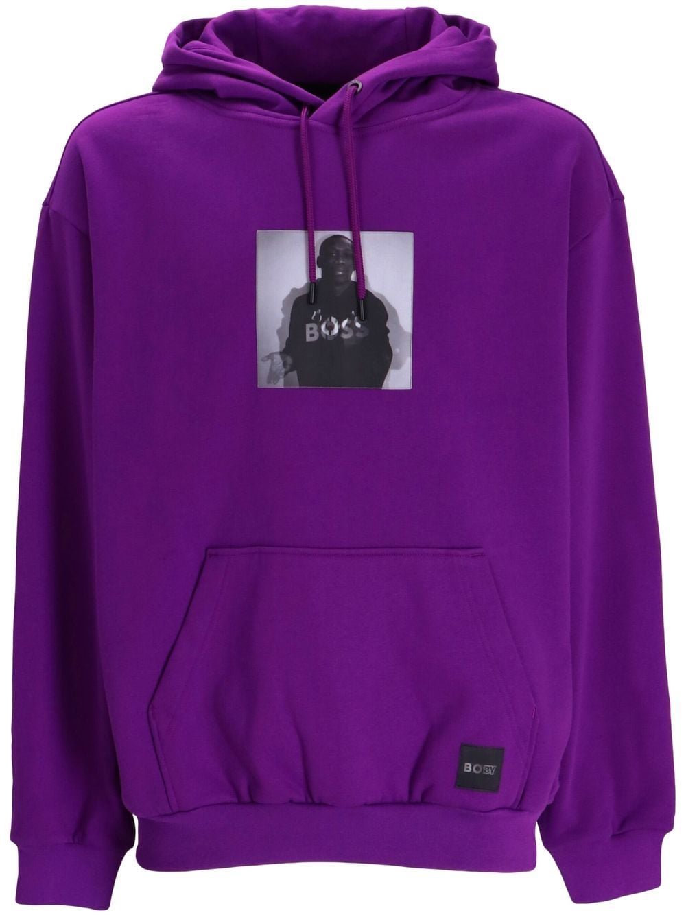 BOSS x Khaby graphic-print pullover hoodie - Purple von BOSS