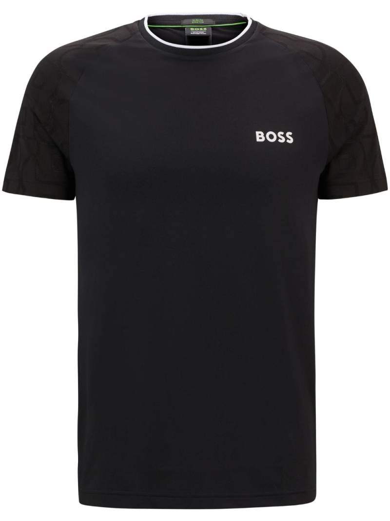 BOSS x Matteo Berrettini logo-print T-shirt - Black von BOSS