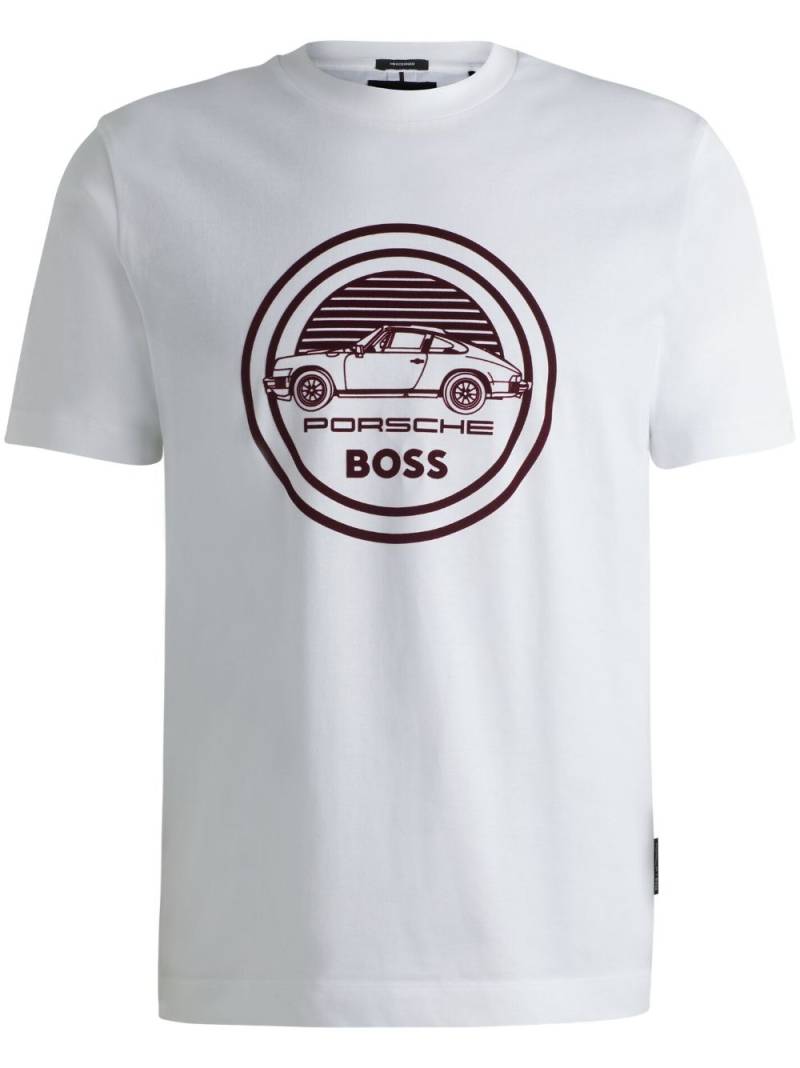 BOSS x Porsche cotton T-shirt - White von BOSS