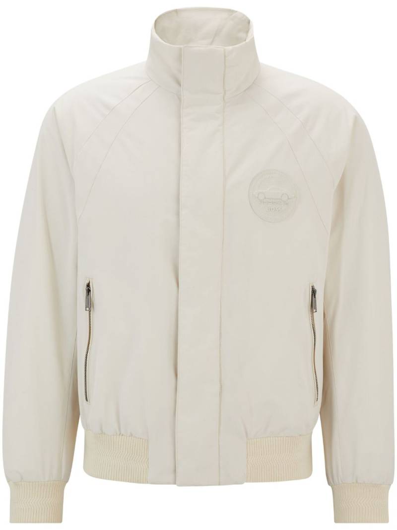 BOSS x Porsche logo-patch jacket - Neutrals von BOSS