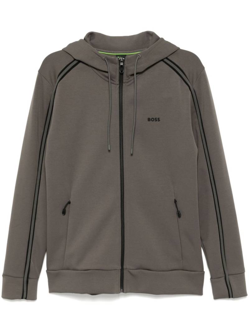 BOSS zip-down hoodie - Grey von BOSS