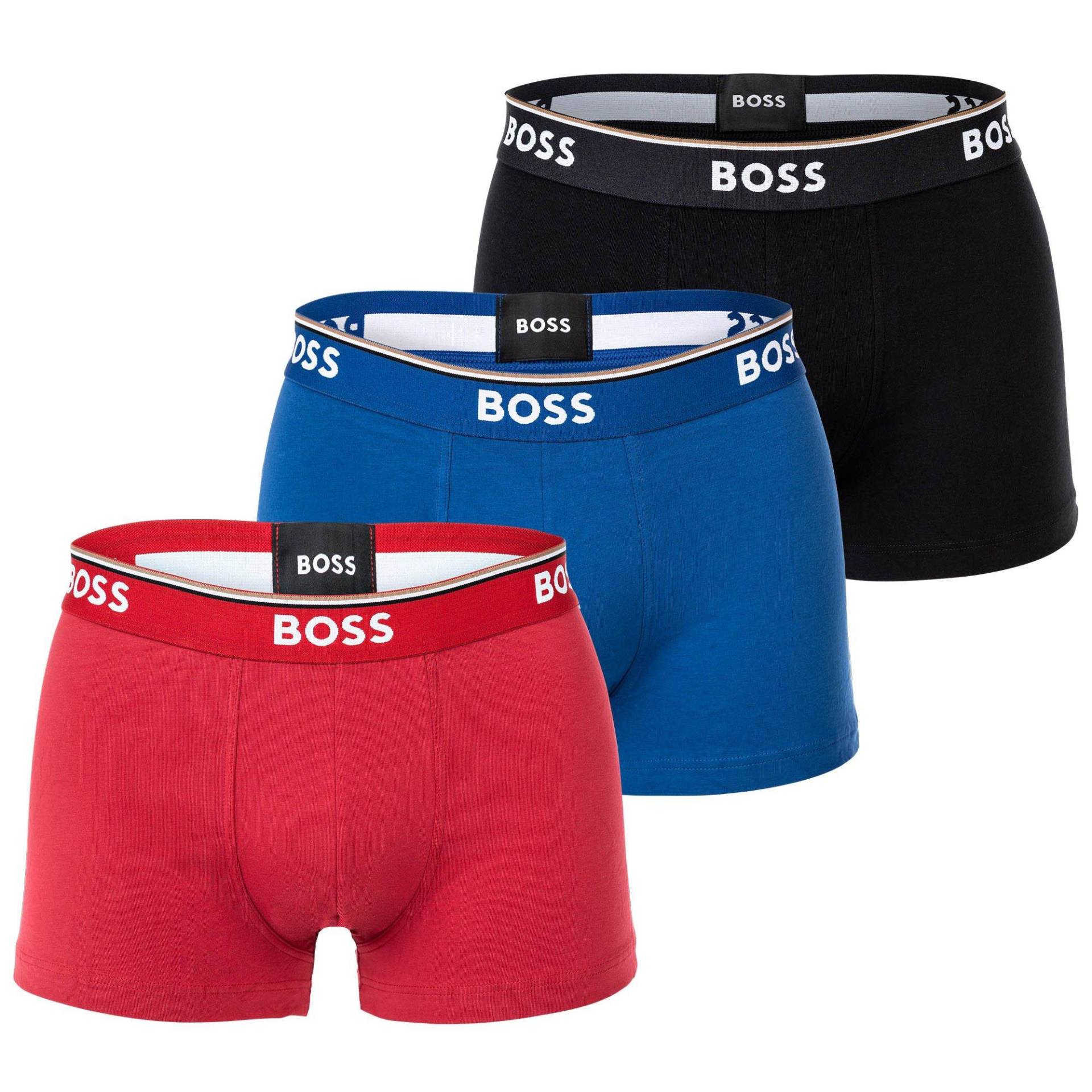 BOSS - Boxershort  3er Pack Stretch-Trunk 3P Power, für Herren, Rot, Größe XL von BOSS