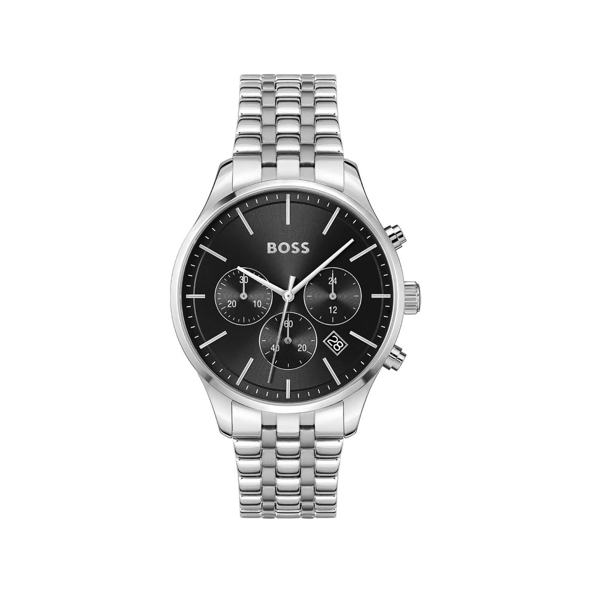 Chronograph Uhr Herren Silber 42mm von BOSS