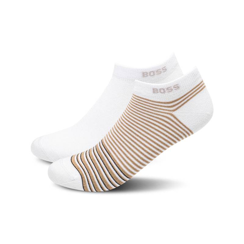 Duopack, Sneaker Socken Herren Weiss 43-46 von BOSS