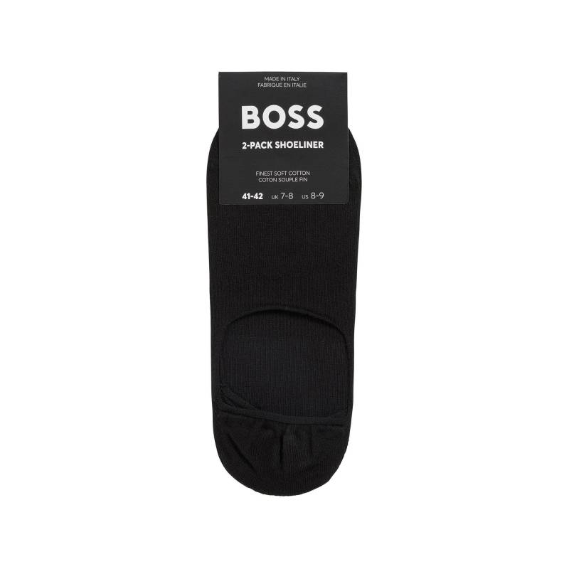 BOSS - Duopack, wadenlange Socken, für Herren, Black, Größe 39-40 von BOSS