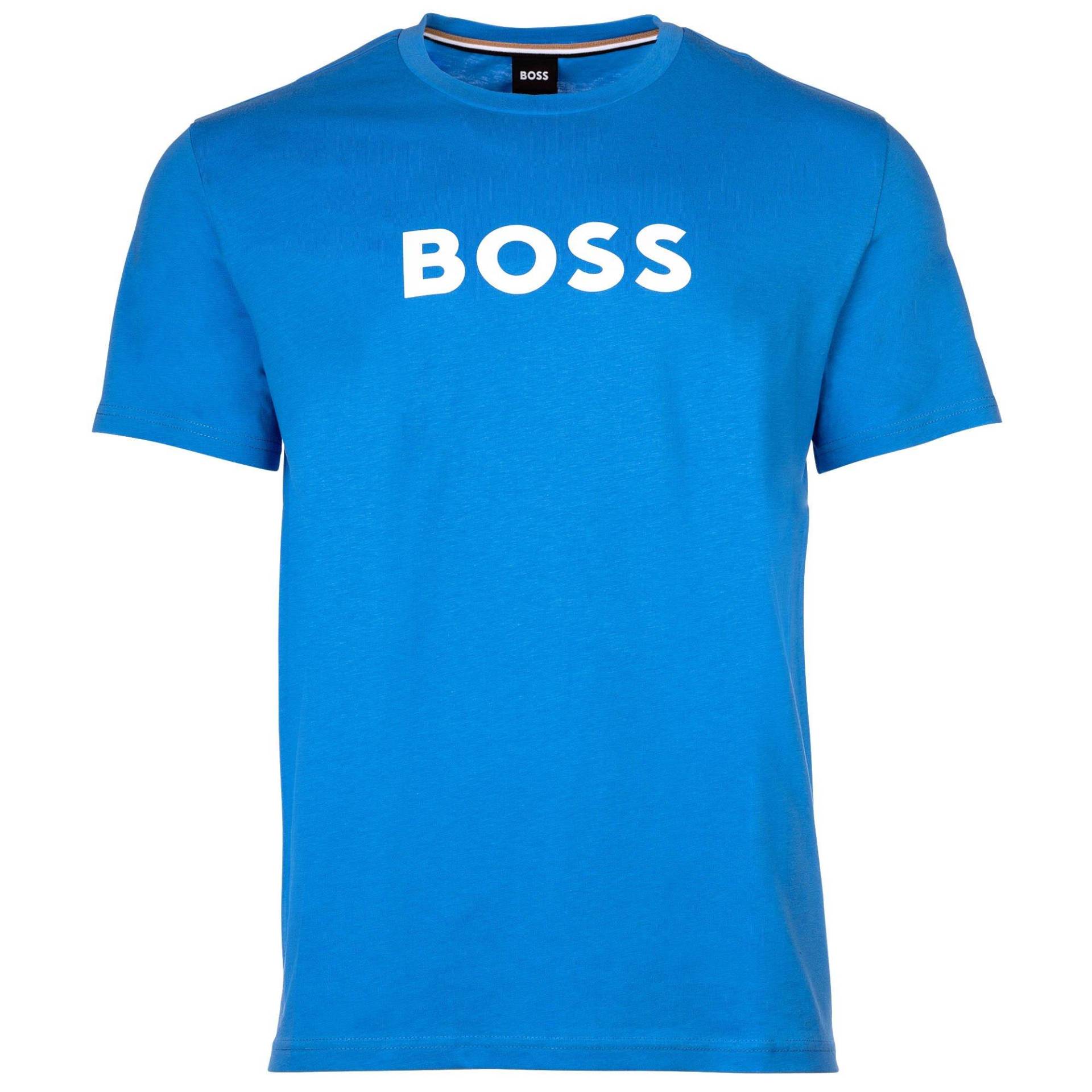 T-shirt Bequem Sitzend Damen Blau M von BOSS