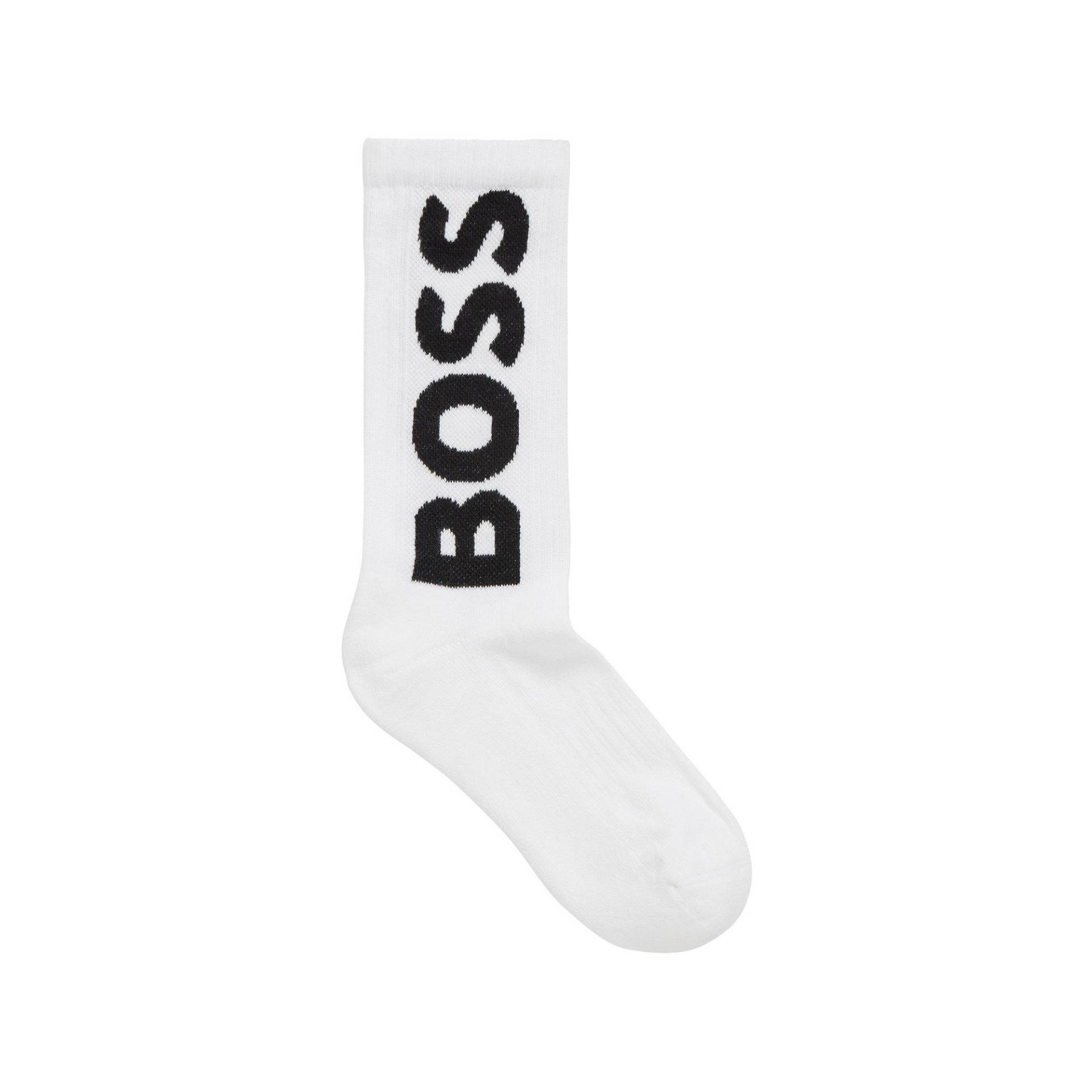Wadenlange Socken Herren Weiss 43-46 von BOSS