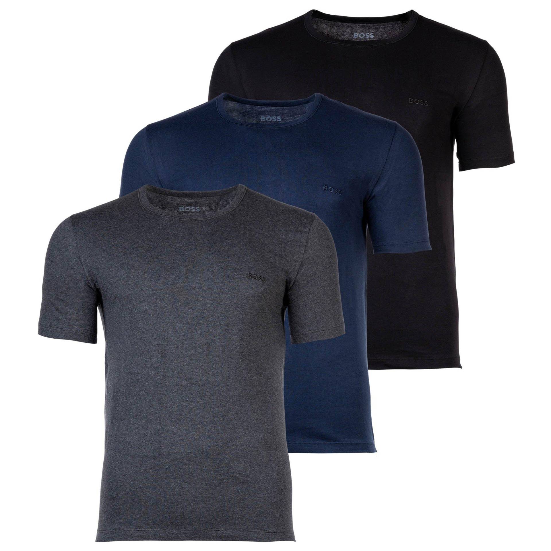 BOSS - T-Shirt  3er Pack Bequem sitzend-T-Shirt RN 3P Classic, für Herren, Multicolor, Größe M von BOSS