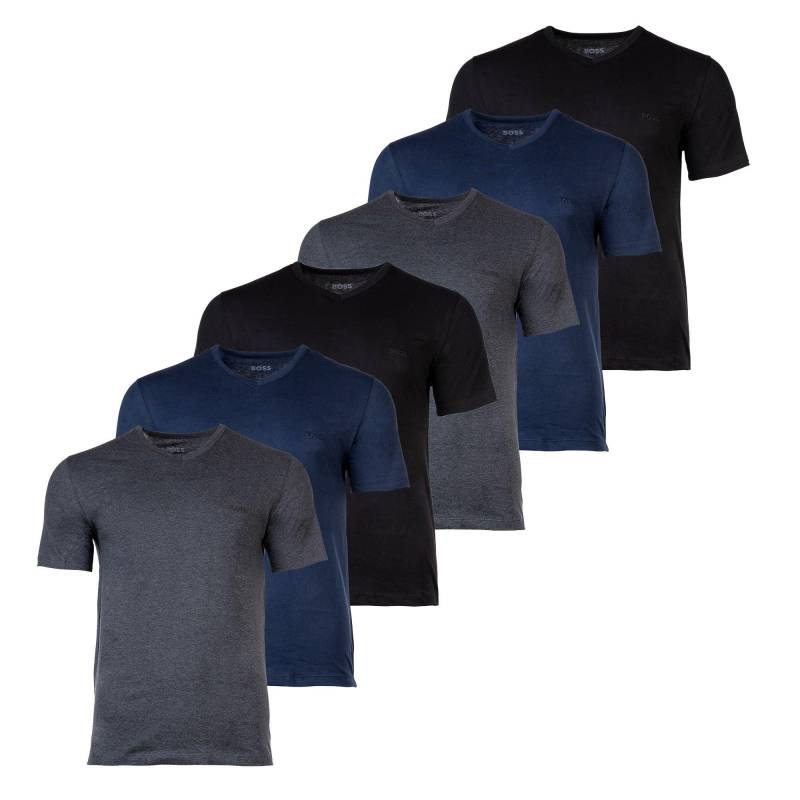 T-shirt 6er Pack Bequem Sitzend-t-shirtvn 3p Classic Herren Grau S von BOSS