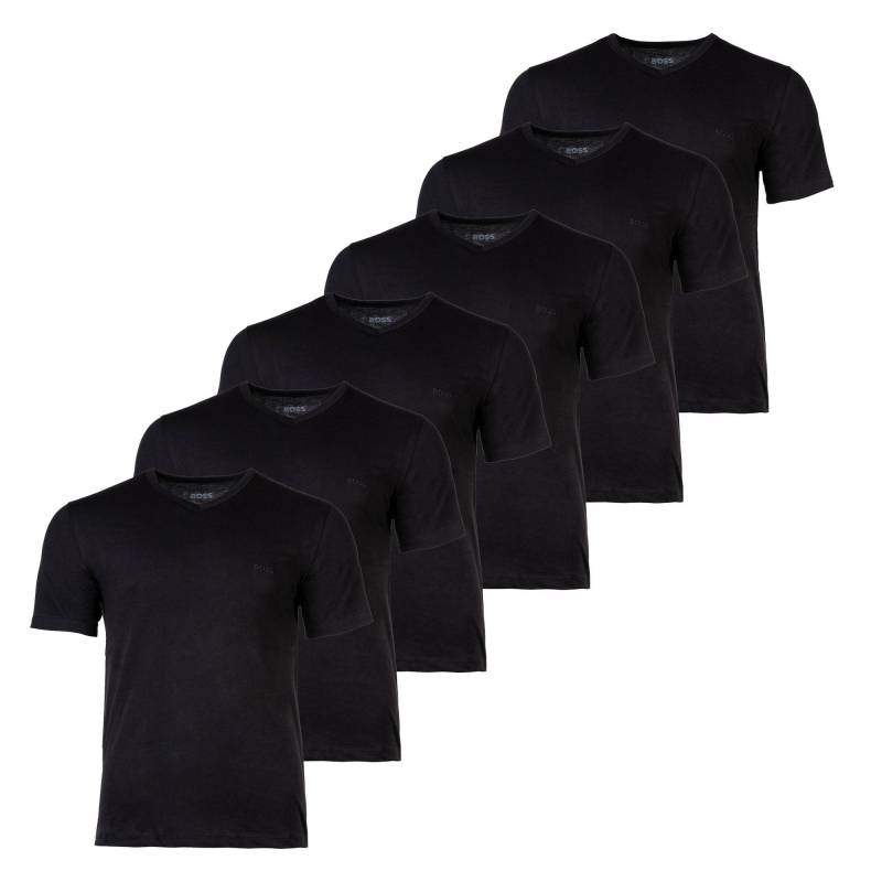 T-shirt 6er Pack Bequem Sitzend-t-shirtvn 3p Classic Herren Schwarz L von BOSS