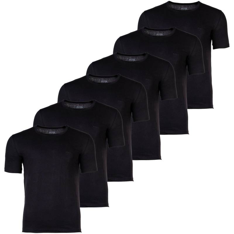 T-shirt 6er Pack Bequem Sitzend-t-shirt Rn 3p Classic Herren Schwarz L von BOSS