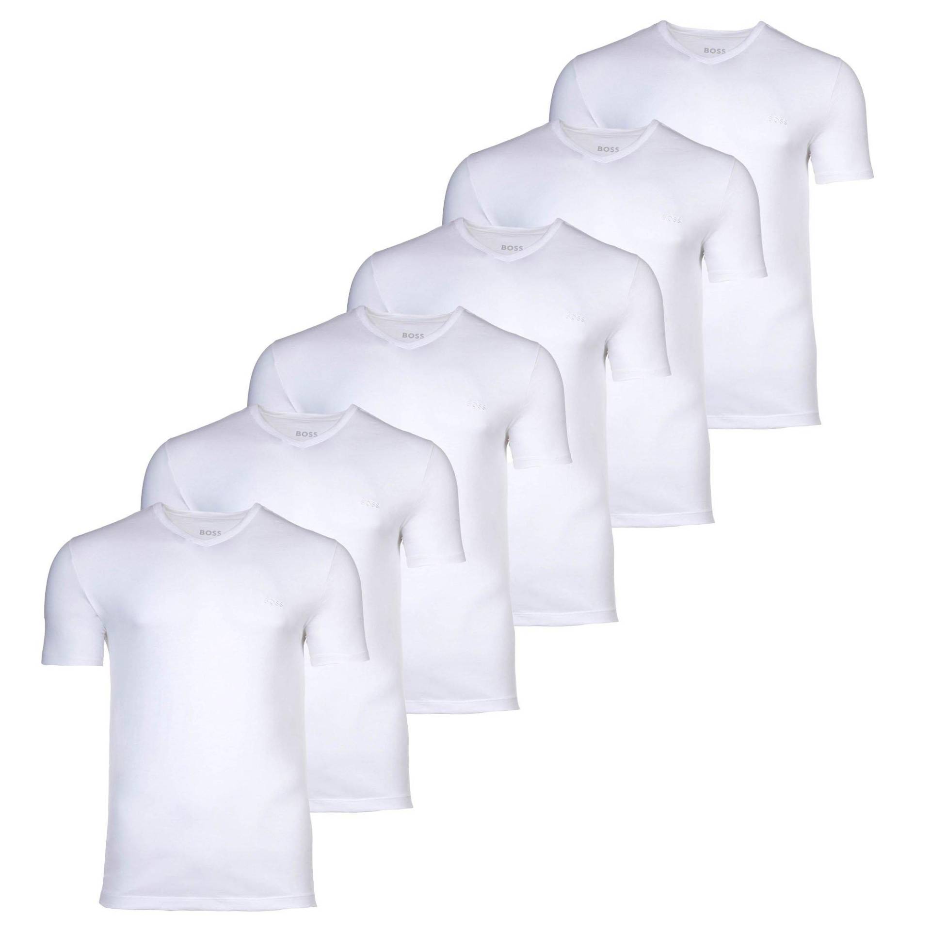 T-shirt 6er Pack Bequem Sitzend-t-shirtvn 3p Classic Herren Weiss L von BOSS