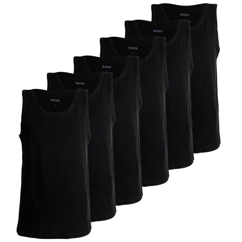 Tank Top, 6er Pack - Unterhemd Herren Schwarz L von BOSS