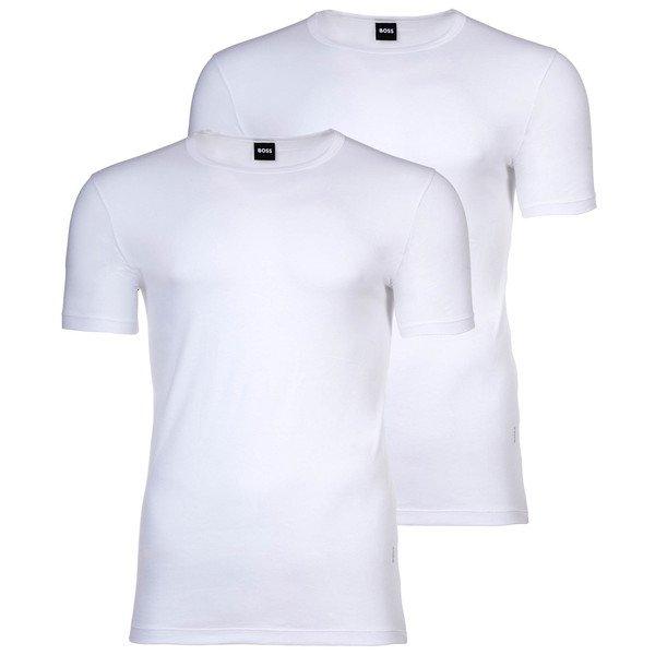 Unterhemd 2er Pack Figurbetont-tshirtrn 2p Modern Herren Weiss L von BOSS