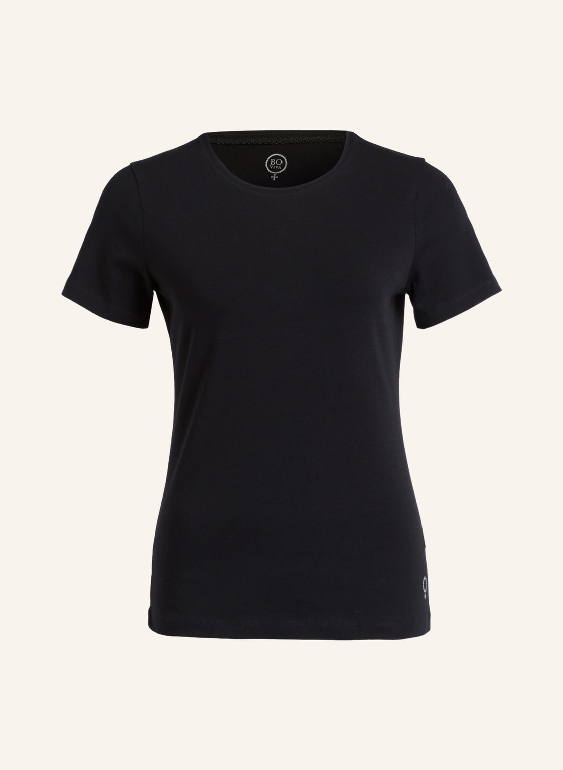 Boviva T-Shirt Mit Schmucksteinen schwarz Boviva T-Shirt Mit Schmucksteinen schwarz von BOVIVA