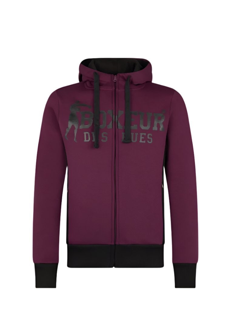 BOXEUR DES RUES Kapuzensweatjacke »BOXEUR DES RUES Kapuzenpullover Hooded Full Zip Sweatshirt« von BOXEUR DES RUES