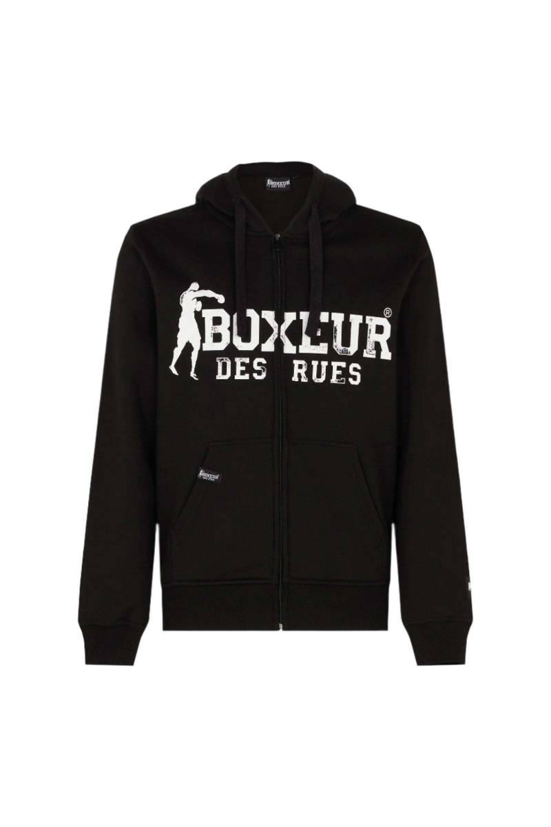 BOXEUR DES RUES Sweatjacke »BOXEUR DES RUES Sweatjacke Hoodie Full Zip With Patch« von BOXEUR DES RUES