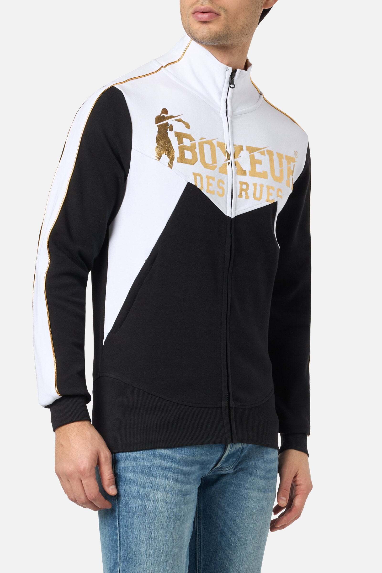 BOXEUR DES RUES Sweatjacke »Boxeur des rues Sweatjacken High Neck Full Zip Sweatshirt« von BOXEUR DES RUES