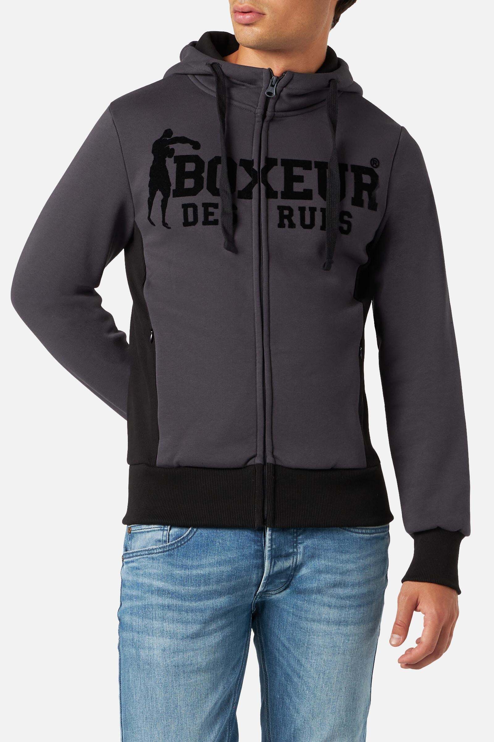 BOXEUR DES RUES Sweatjacke »BOXEUR DES RUES Sweatshirts Hooded Full Zip Sweatshirt« von BOXEUR DES RUES