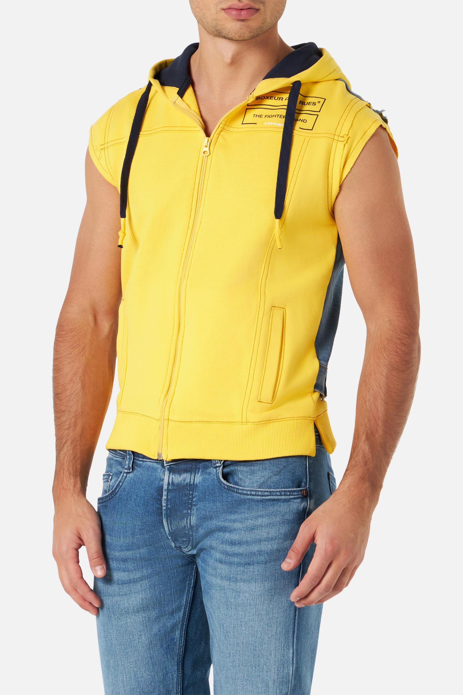 BOXEUR DES RUES Sweatjacke »BOXEUR DES RUES Sweatshirts Mixed Fabric Sleeveless« BOXEUR DES RUES Sweatjacke »BOXEUR DES RUES Sweatshirts Mixed Fabric Sleeveless« von BOXEUR DES RUES