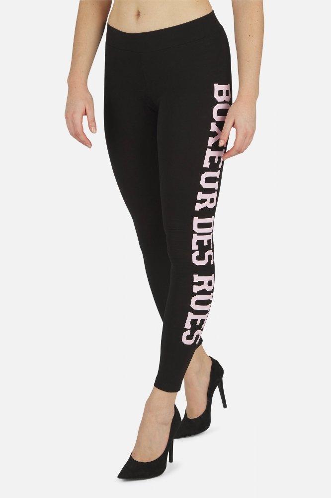 Basic Leggings With Front Logo Damen Schwarz XL von BOXEUR DES RUES