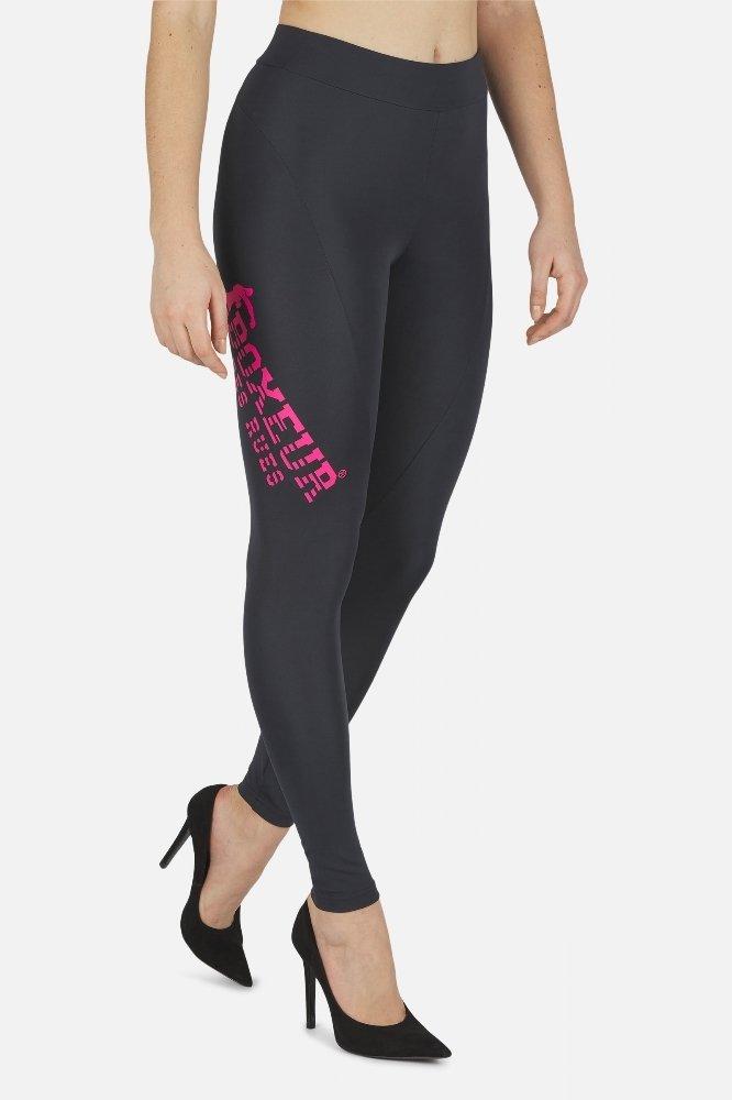 Basic Leggings With Side Logo Damen Anthrazit M von BOXEUR DES RUES