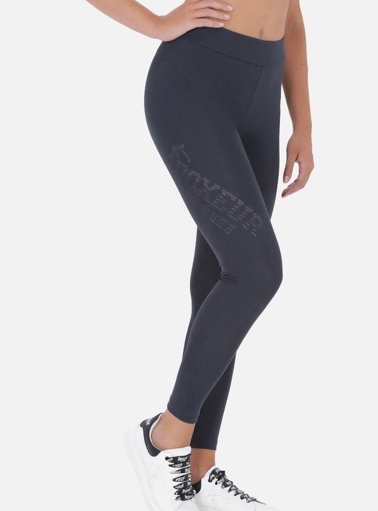 Basic Leggings With Side Logo Damen Anthrazit M von BOXEUR DES RUES