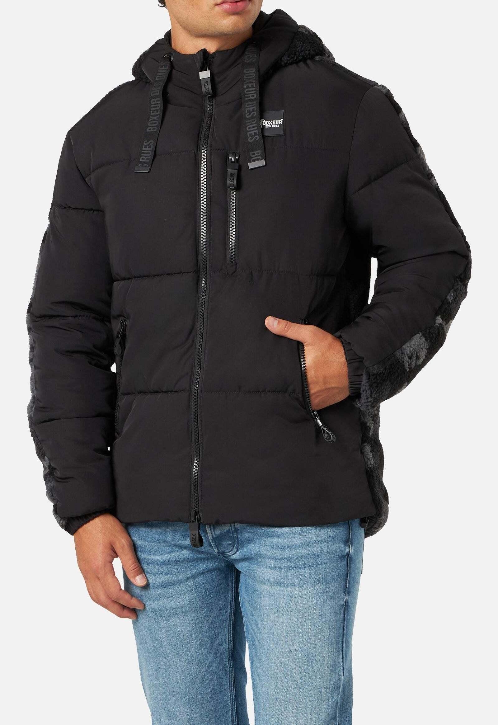Jacken Man Padded Jacket W/sherpa Herren Schwarz L von BOXEUR DES RUES