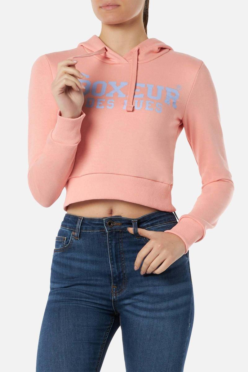 Kapuzenpullover Lady Hooded Sweatshirt Damen Pink L von BOXEUR DES RUES