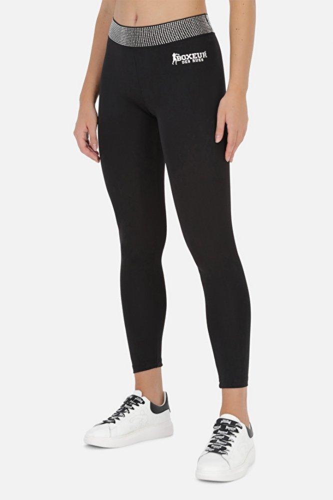 Leggings With Crystals Damen Schwarz L von BOXEUR DES RUES