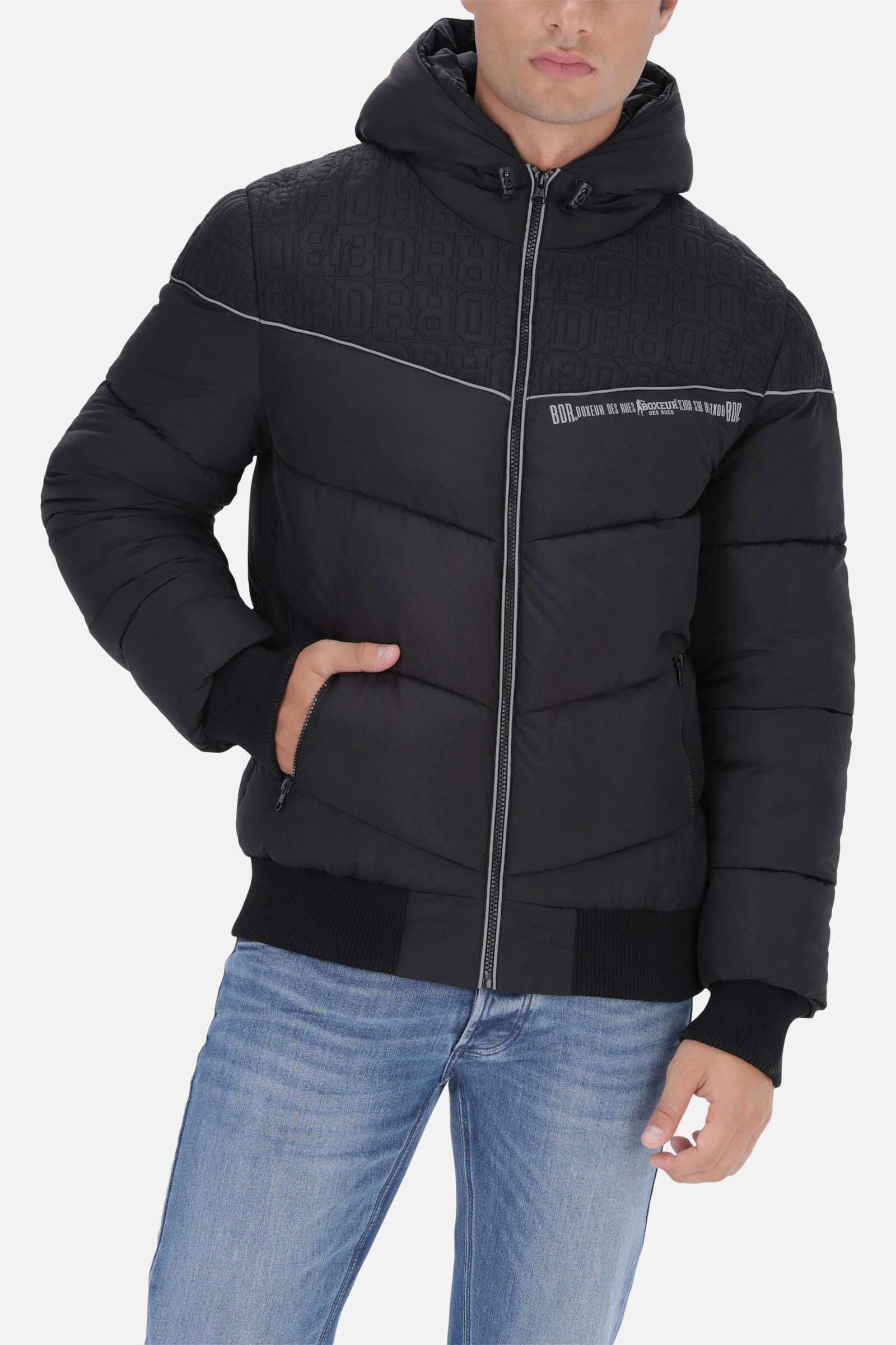 Daunenjacke Hood Jacket Quilted Herren Schwarz XL von BOXEUR DES RUES