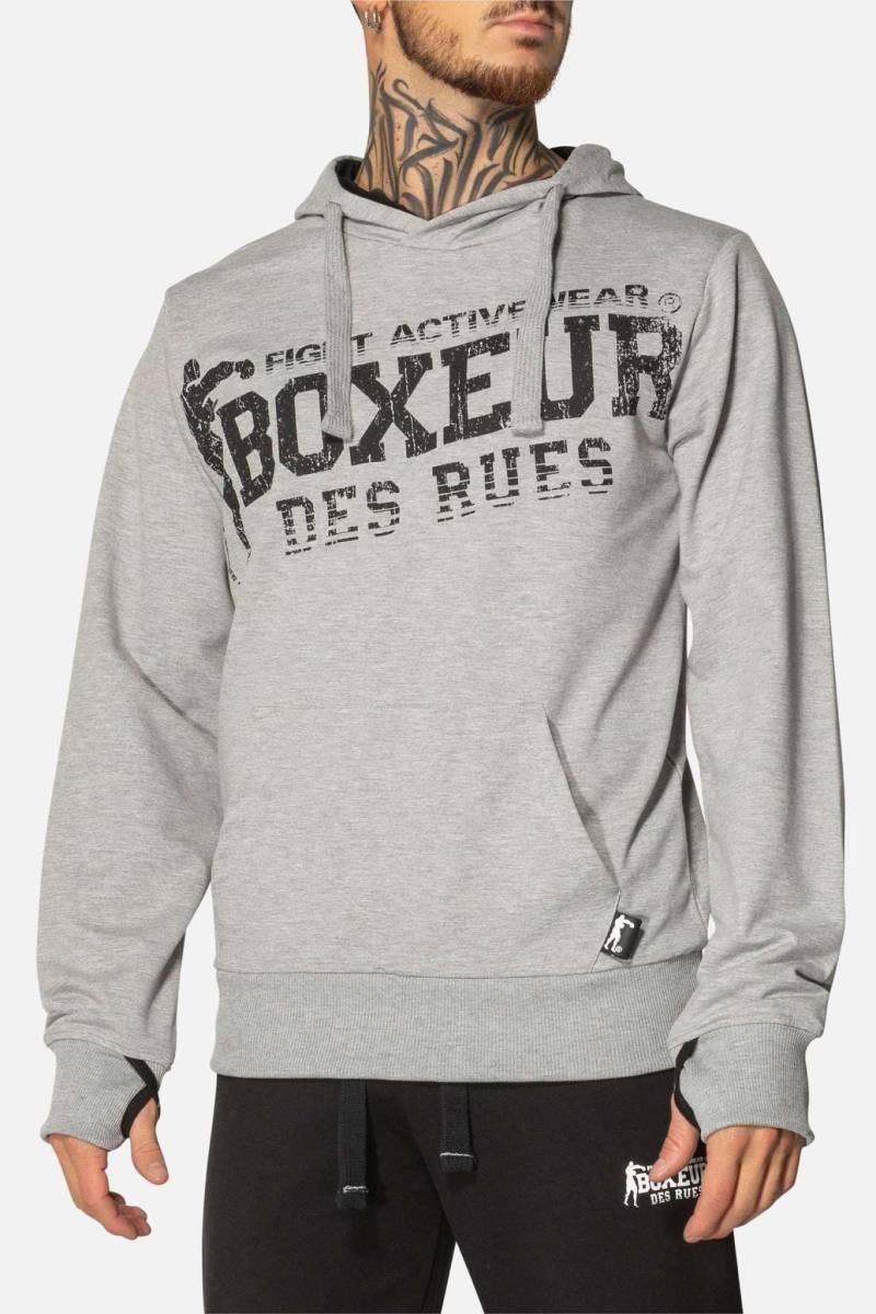 Sweatshirt Full-zip Hooded Sweatshirt Big Logo Herren Schwarz XL von BOXEUR DES RUES