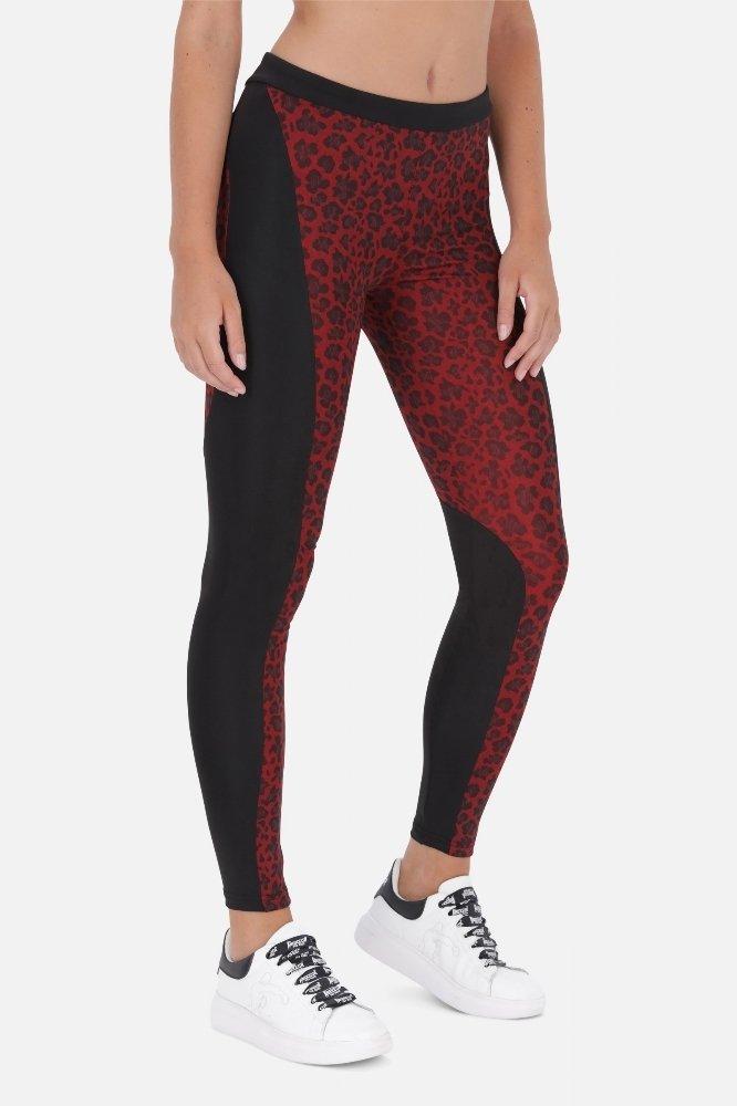 Mid-rise Farbblock-leggins Damen Bordeaux S von BOXEUR DES RUES