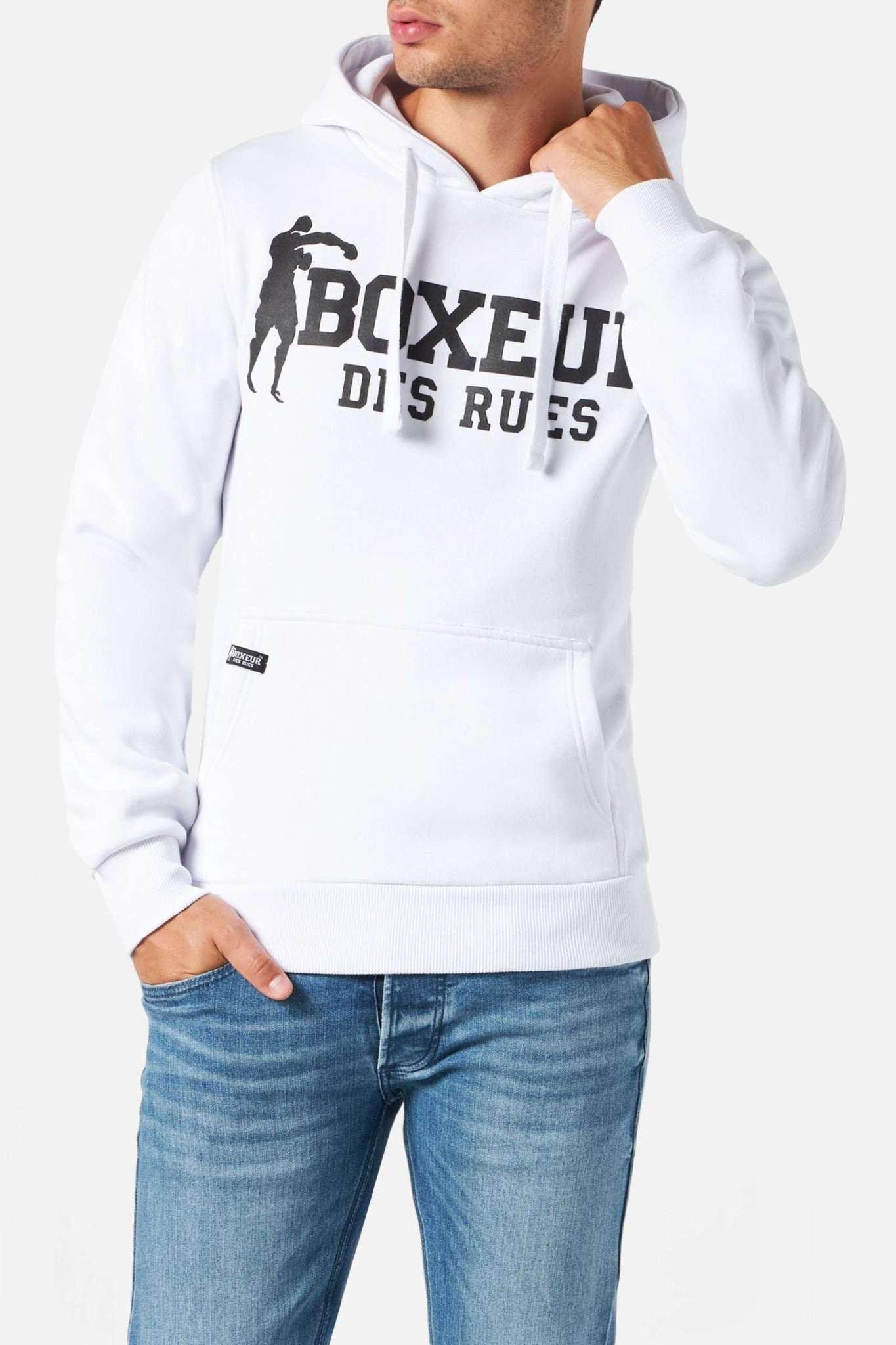 Sweatshirts Man Hoodie Sweatshirt Herren Weiss M von BOXEUR DES RUES