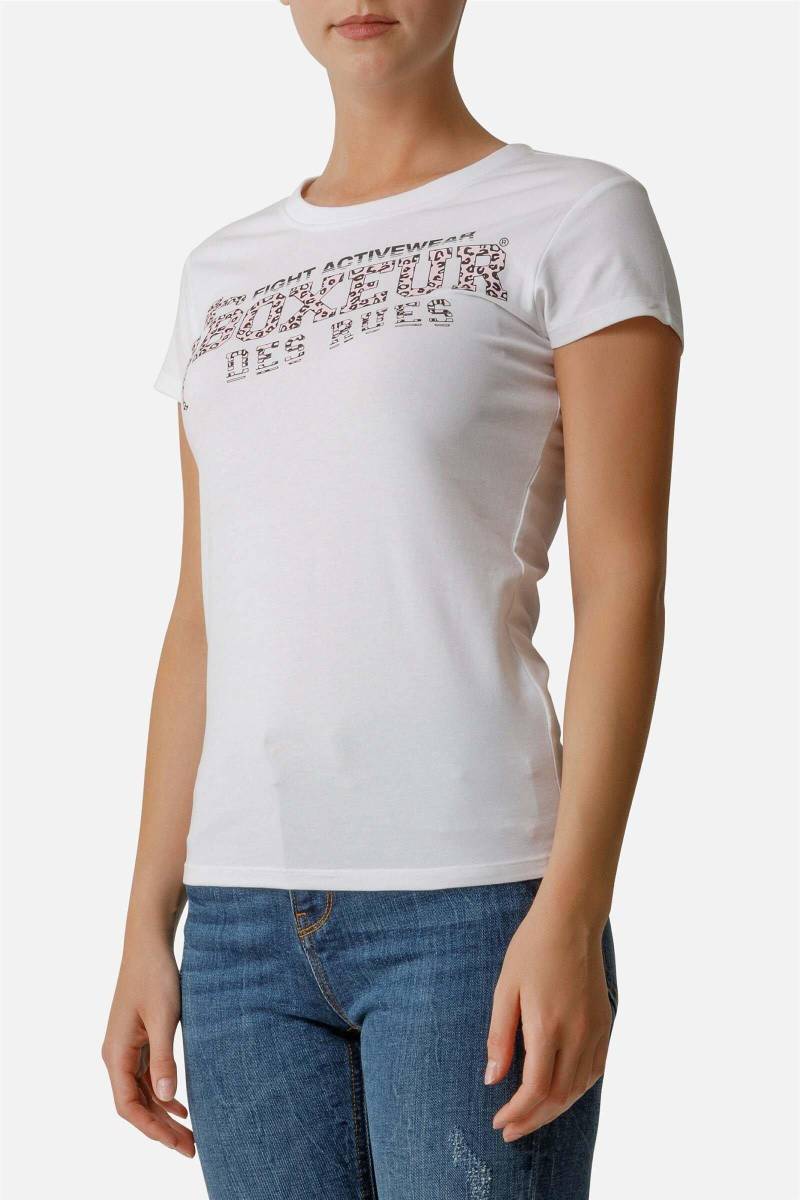 T-shirt Front Logo Round Neck T-shirt Damen Weiss L von BOXEUR DES RUES