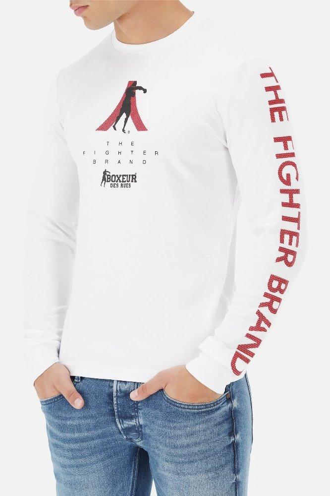 T-shirt Mit Aufdrucken Herren Weiss L von BOXEUR DES RUES