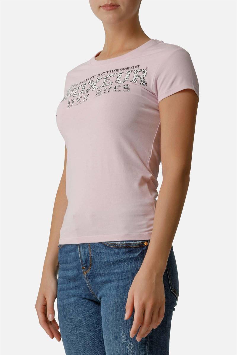 T-shirts Front Logo Round Neck T-shirt Damen Pink S von BOXEUR DES RUES