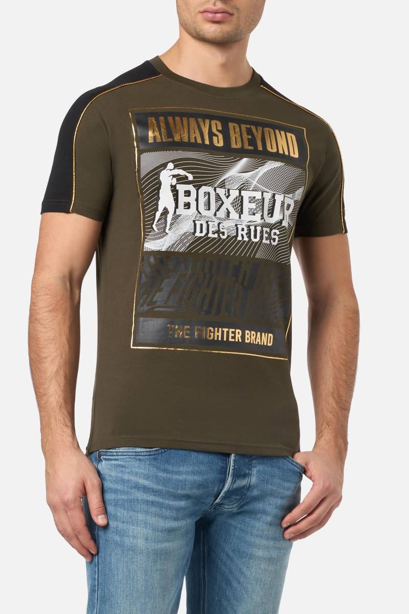 T-shirts Regular T-shirt With Print Herren Grün L von BOXEUR DES RUES