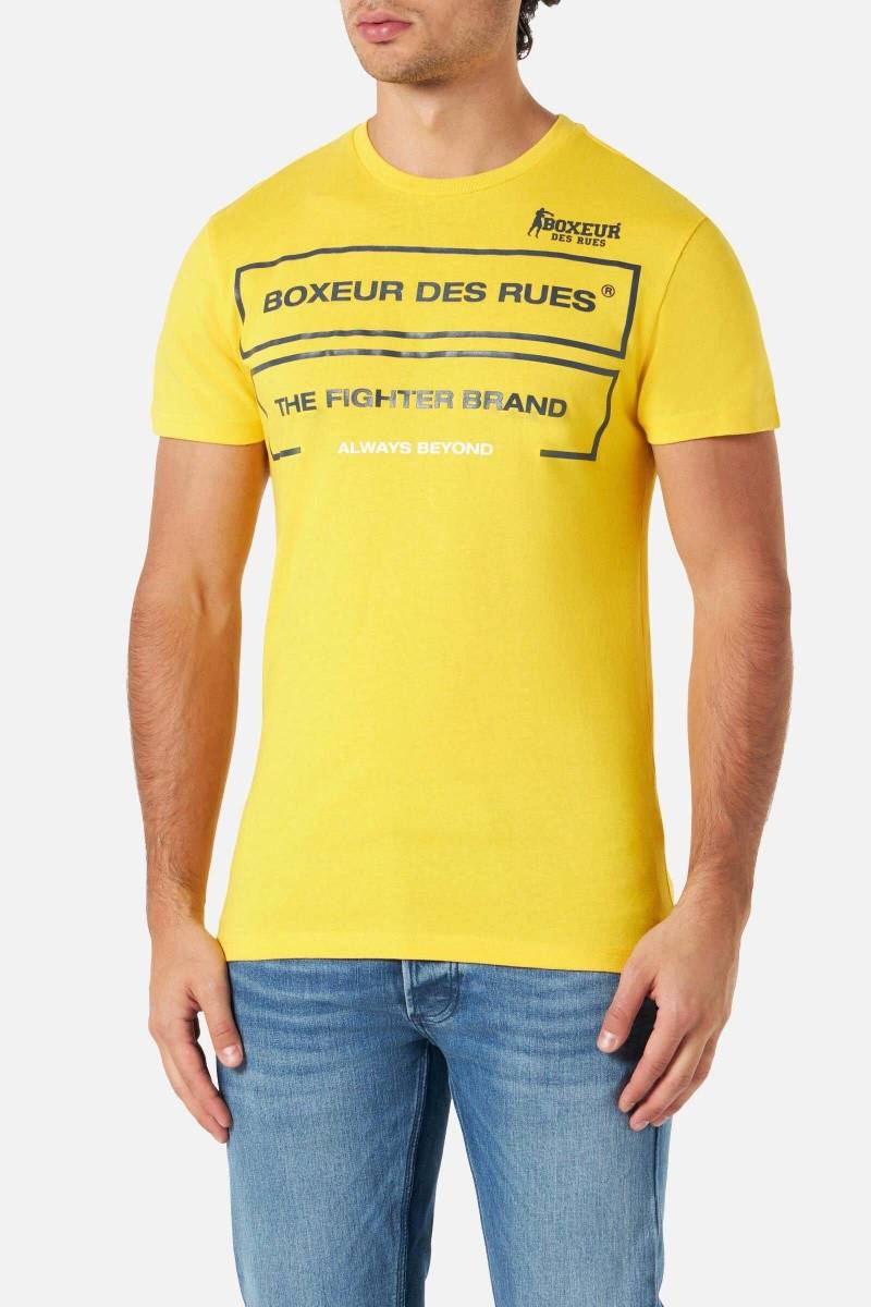 T-shirts Roundneck T-shirt Herren Gelb Bunt S von BOXEUR DES RUES