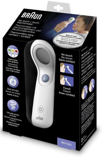 Braun No Touch + Touch Bnt 300 Thermometer (1 Stk) Unisex von BRAUN