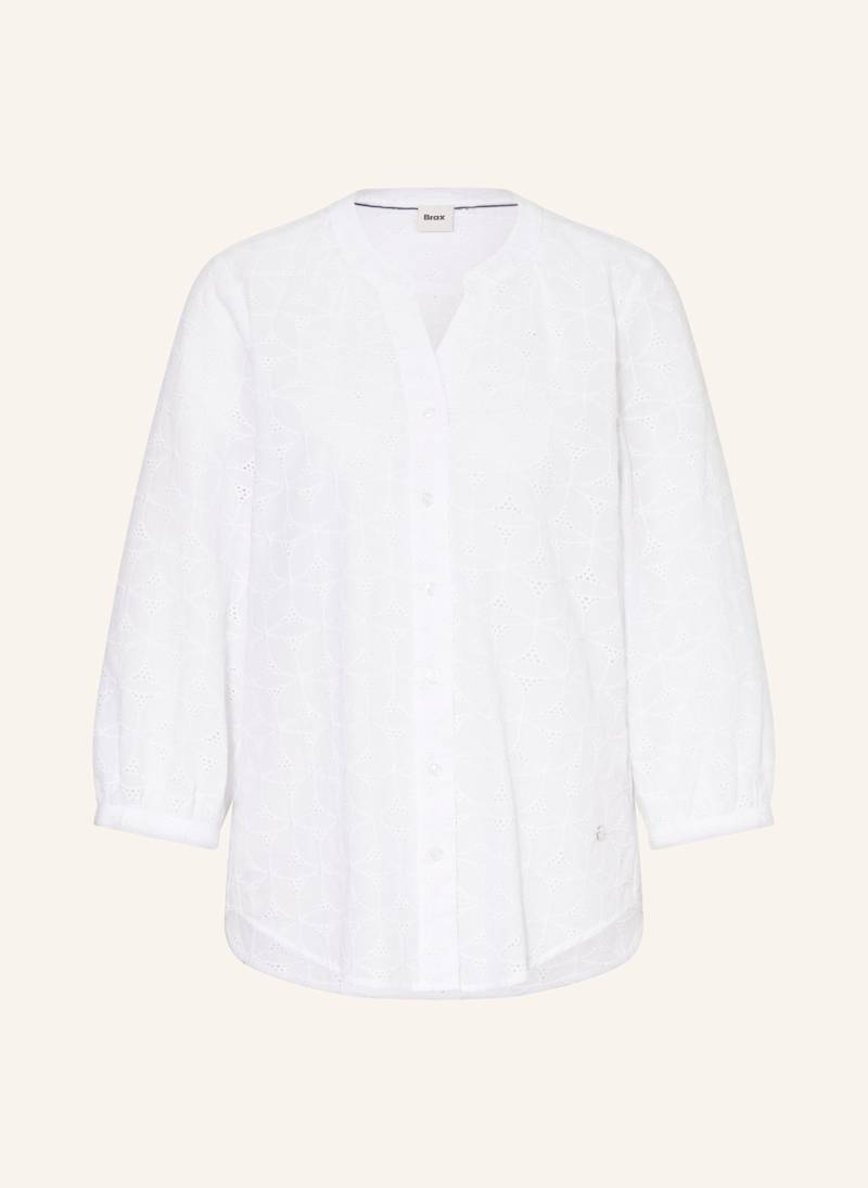 Brax Bluse Velia Mit Lochspitze weiss von BRAX