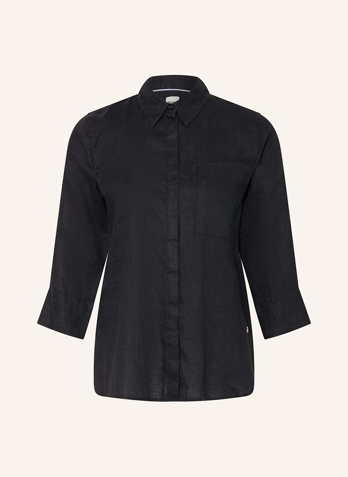 Brax Hemdbluse Vicki Aus Leinen Mit 3/4-Arm schwarz Brax Hemdbluse Vicki Aus Leinen Mit 3/4-Arm schwarz von BRAX