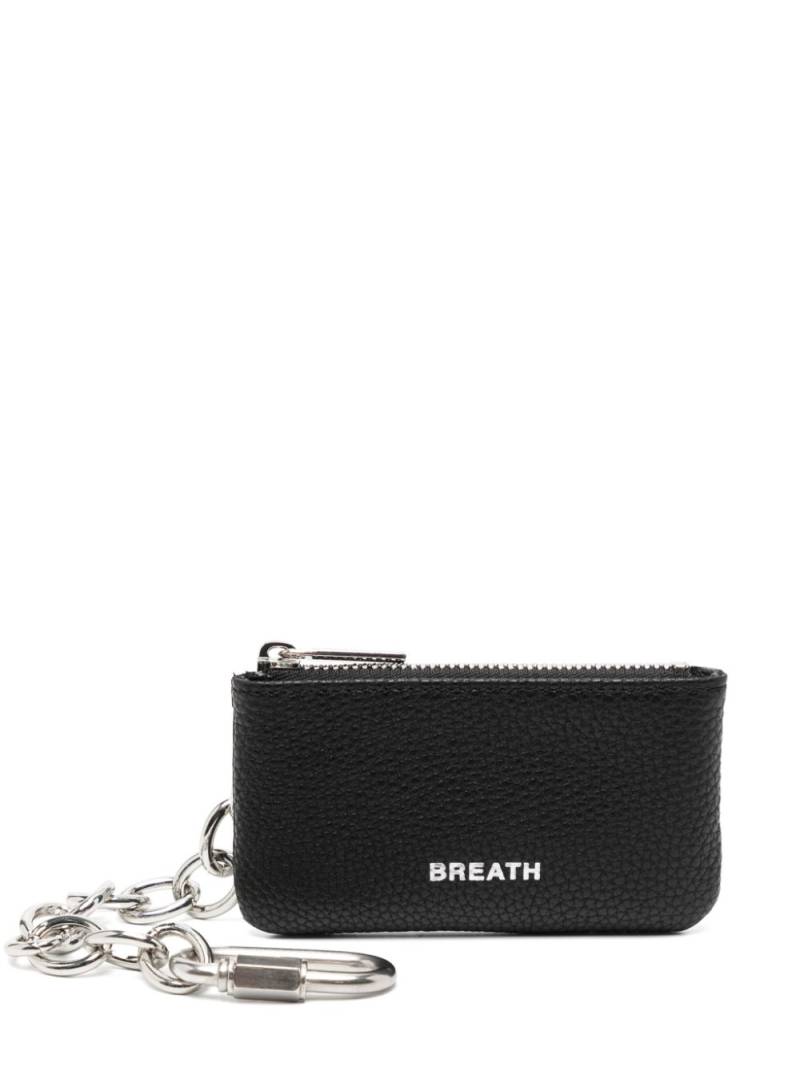 BREATH logo-print keyring wallet - Black von BREATH